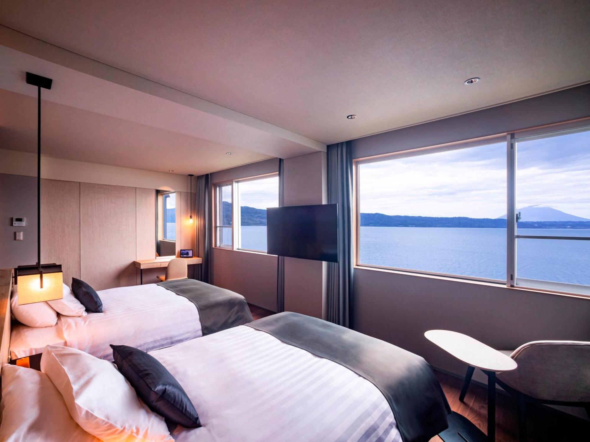The Lake View Toya Nonokaze Resort Toyako Exteriör bild