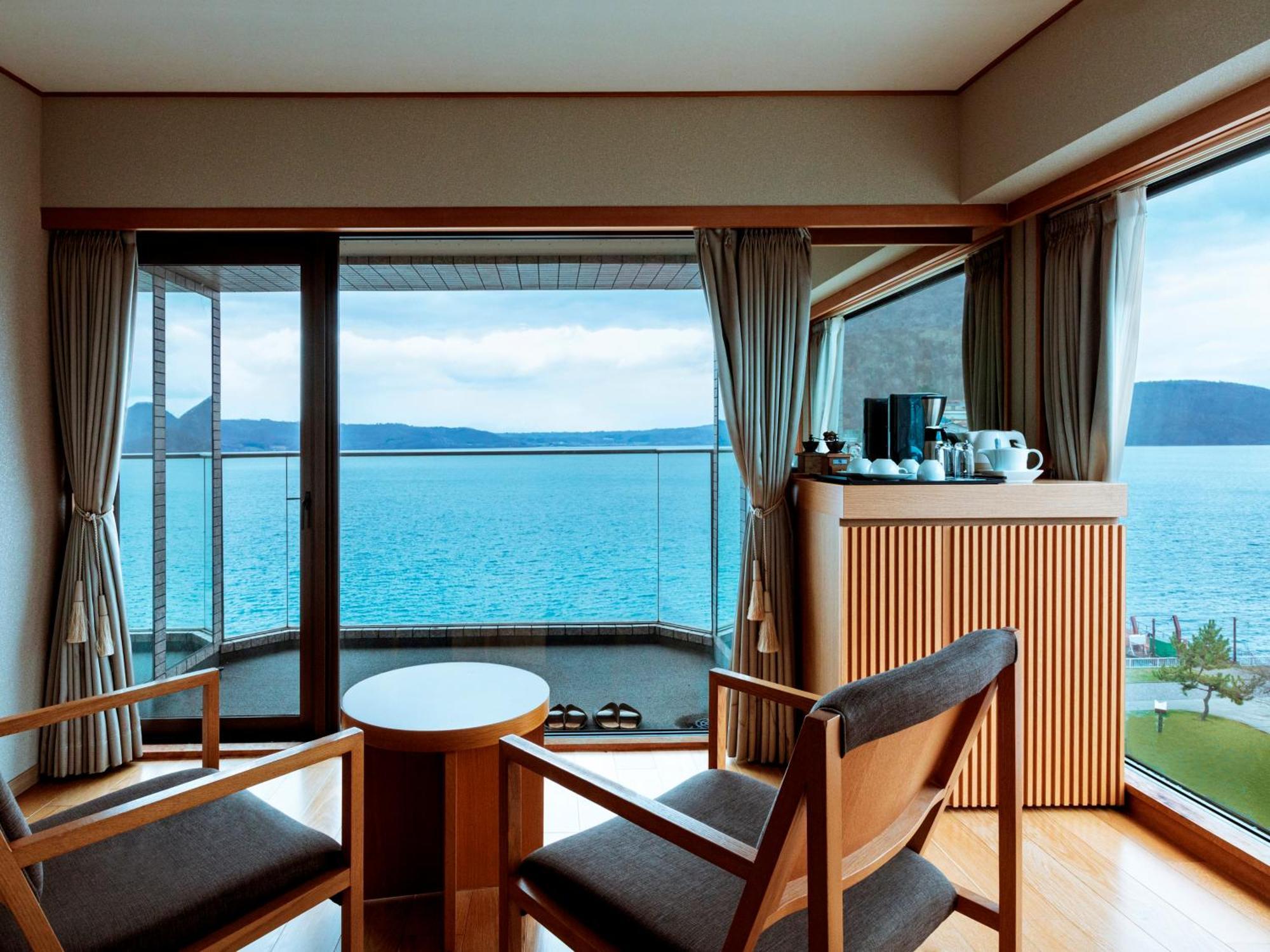 The Lake View Toya Nonokaze Resort Toyako Exteriör bild